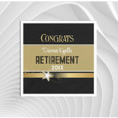 退職おめでとう!クラシカスタマイズー スタンダードカクテルナプキン