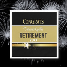 退職おめでとう!クラシカスタマイズー スタンダードカクテルナプキン