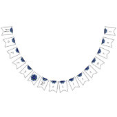 退職おめでとう。ダークブルーのマンダラ バンティングフラッグ (全)