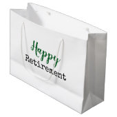 退職おめでとう ラージペーパーバッグ (正面アングル)