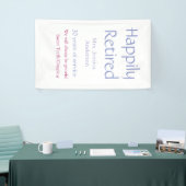 退職おめでとう 在籍年数 名前 紫  横断幕 (トレードショー)