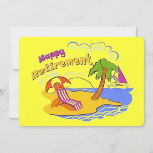 退職おめでとう 招待状 (正面)