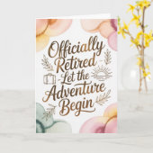 退職おめでとう 新しい冒険の始まり カード (黄色い花)