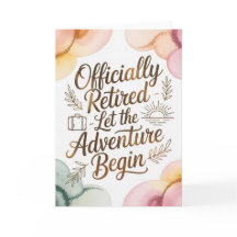 退職おめでとう　新たな冒険の始まり