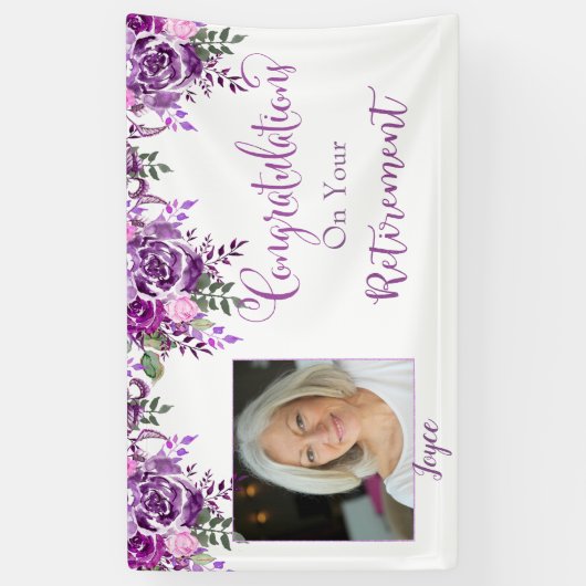 退職おめでとう 横断幕 (縦)