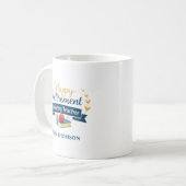 退職おめでとう!素晴らしい先生 コーヒーマグカップ (正面左)