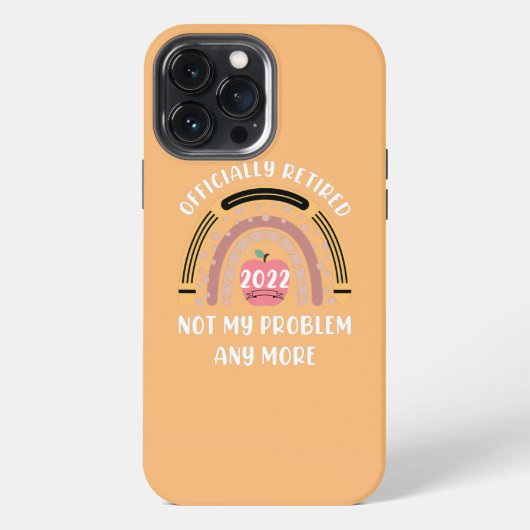 退職おめでとう 面白い先生の退職祝い iPhoneケース (裏面)