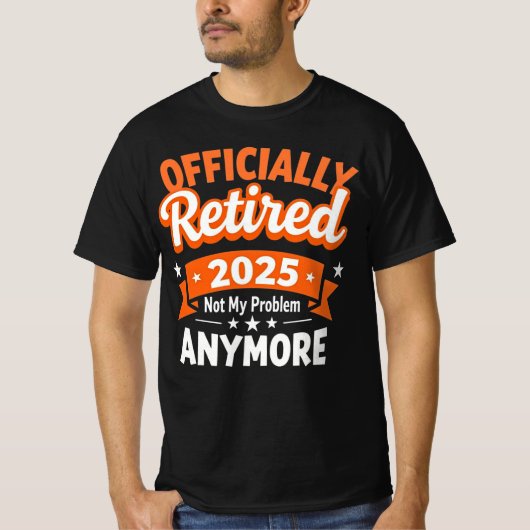 退職おめでとう 2025年から知らないよ Tシャツ (正面)