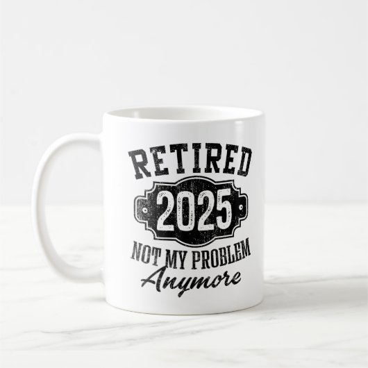 退職おめでとう 2025 これからは知らないよ コーヒーマグカップ (左)