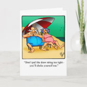 退職おもしろいおめでとうあいさつカード カード (正面)