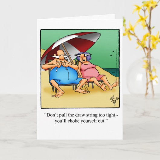 退職おもしろいおめでとうあいさつカード カード (黄色い花)