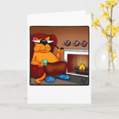 退職おもしろいおめでとうあいさつカード カード (黄色い花)