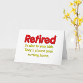 退職おもしろいことわざ カード (黄色い花)