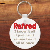 退職おもしろいことわざ キーホルダー (正面)