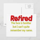 退職おもしろいことわざ ポストカード (正面/裏面)