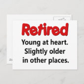 退職おもしろいことわざ ポストカード (正面/裏面)