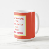 退職おもしろいのマグカップ コーヒーマグカップ (正面右)