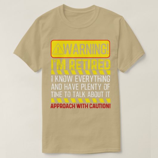 退職おもしろいギフト男性女性リタイア警告のIm Tシャツ (デザイン正面)