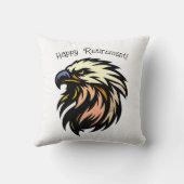 退職おもしろいジョークもはや仕事のお祝い クッション (裏面)