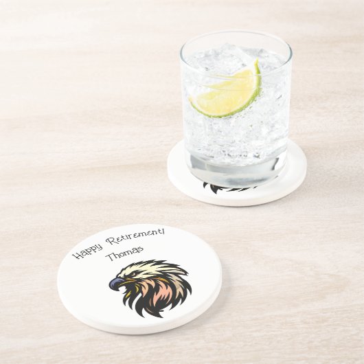 退職おもしろいジョークもはや仕事のお祝い コースター (側面)