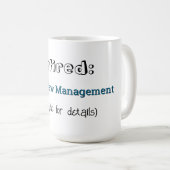 退職おもしろいジョークもはや仕事のお祝い コーヒーマグカップ (正面右)