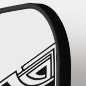 退職おもしろいジョークもはや仕事のお祝い ピックルボールラケット (左詳細)