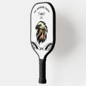 退職おもしろいジョークもはや仕事のお祝い ピックルボールラケット (左)