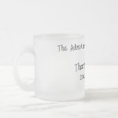 退職おもしろいジョークもはや仕事のお祝い フロストグラスマグカップ (左)