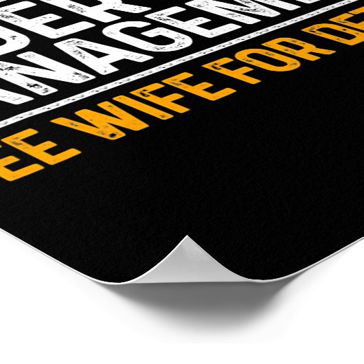 退職おもしろいデザイン男性パパ退職パーティー ポスター (角)