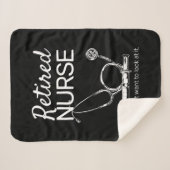 退職おもしろいナースが退職を望まない シェルパブランケット (正面(横))