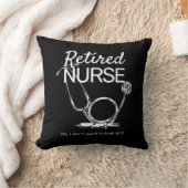 退職おもしろいナース退職看護 クッション (ブランケット)