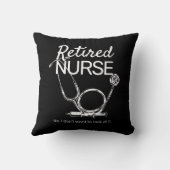 退職おもしろいナース退職看護 クッション (裏面)