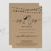 退職おもしろいパーティの招待状 招待状 (正面/裏面)