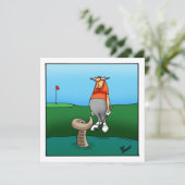 退職おもしろいパーティの招待状 招待状 (スタンド正面)