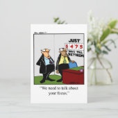 退職おもしろいパーティの招待状 招待状 (スタンド正面)