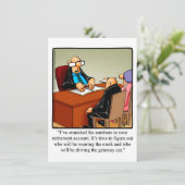 退職おもしろいパーティの招待状 招待状 (スタンド正面)