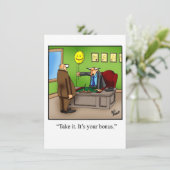 退職おもしろいパーティの招待状 招待状 (スタンド正面)