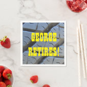 退職おもしろいパーティーナプキン スタンダードカクテルナプキン (インサイチュ)