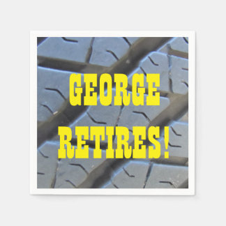 退職おもしろいパーティーナプキン スタンダードカクテルナプキン