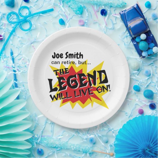 退職おもしろいパーティー凡例の有効期間 ペーパープレート (パーティー)