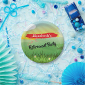 退職おもしろいフィー素朴ルドフェスティバル紙プレート ペーパープレート (パーティー)