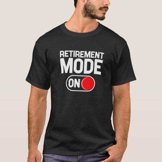 退職おもしろいミーム – 退職モードおもしろい- Re Tシャツ (正面)