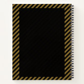 退職おもしろい引用文警告の私は退職金退職した ノートブック (裏面)