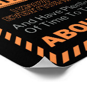 退職おもしろい引用文警告の私は退職金退職した ポスター (角)