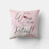 退職おもしろい引用文飲み放題 クッション (裏面)