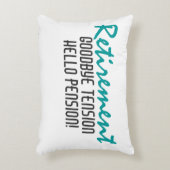 退職おもしろい引用文 アクセントクッション (正面(垂直))