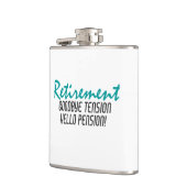 退職おもしろい引用文 フラスク (左)