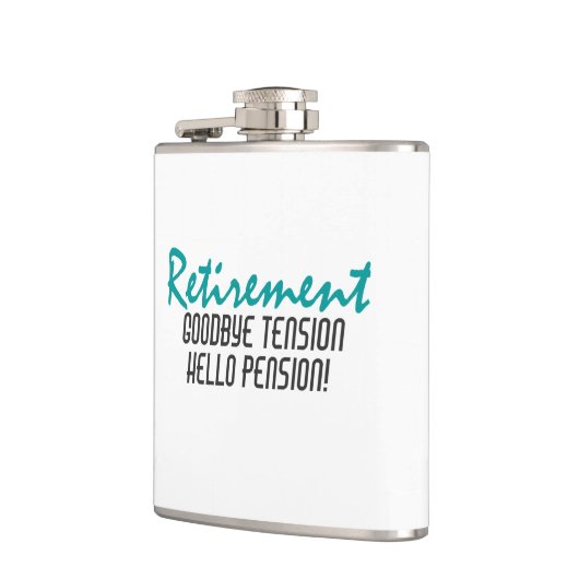 退職おもしろい引用文 フラスク (左)