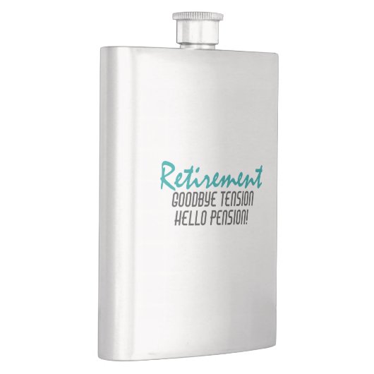 退職おもしろい引用文 フラスク (右)