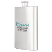 退職おもしろい引用文 フラスク (左)